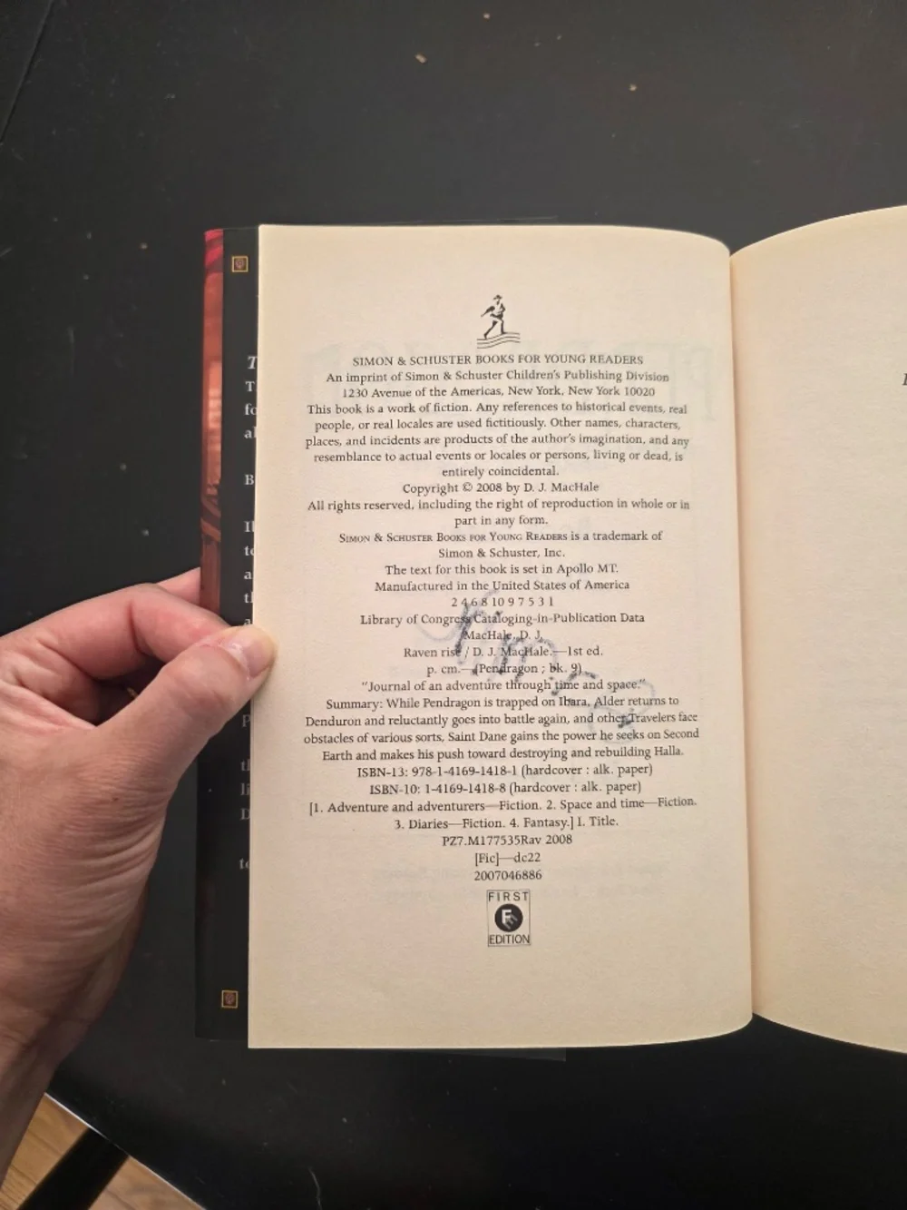 Raven Rise by D.J. MacHale - Pendragon #9 - Signed by the Author